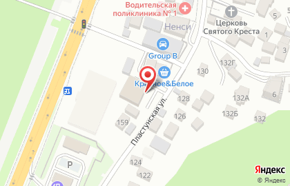 Супермаркет Магнит на Пластунской улице на карте