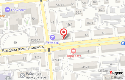Магазин Красотка ПРОФИ на улице Богдана Хмельницкого на карте