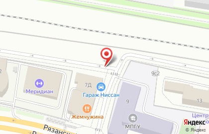 Автостоянка Мгса на Рязанском проспекте на карте