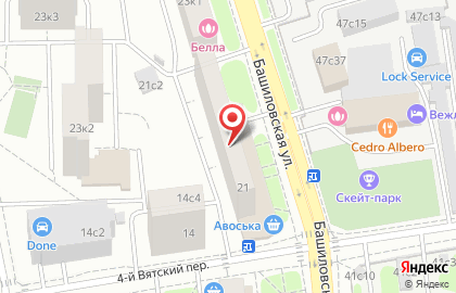 МПК-торг на Башиловской улице на карте