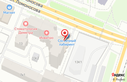 Магазин товаров для дома Солнечный лабиринт на проспекте Ломоносова на карте
