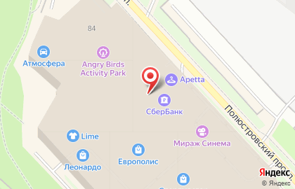 Салон продаж МТС на метро Лесная на карте