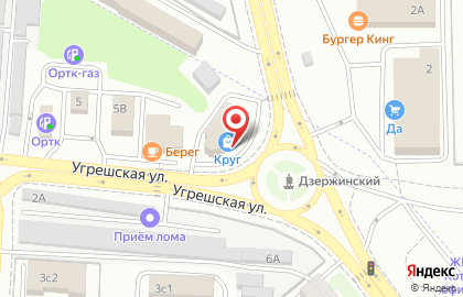 Emex на Угрешской улице на карте