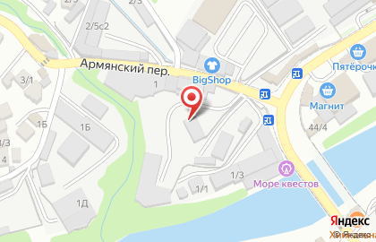 Торговая компания Винил-он в Армянском переулке на карте
