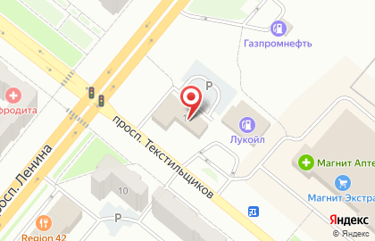 Автостоянка в Кемерово на карте