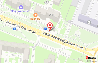 Киоск Лактис на проспекте Александра Корсунова на карте