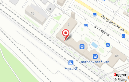Читинский автовокзал на карте