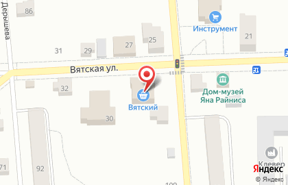 Продуктовый магазин Вятский на карте