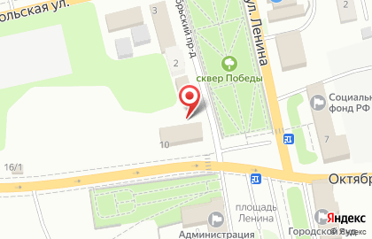 Коллегия адвокатов №11 на Октябрьской улице на карте