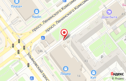 Торговая компания ПироОпт на проспекте Ленинского Комсомола на карте