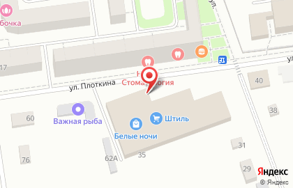 Магазин смешанных товаров на Заводской улице на карте