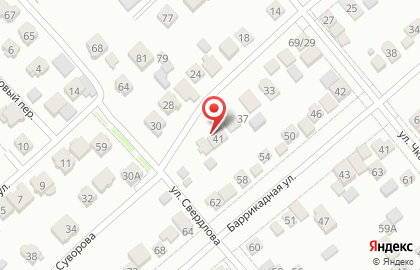 Адвокатский кабинет Шестакова С.А. на улице Суворова на карте