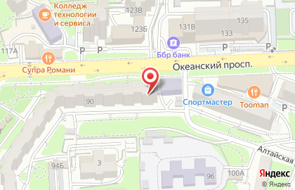 Клиника слуха, слуховых аппаратов и лор-заболеваний Парус на Океанском проспекте на карте