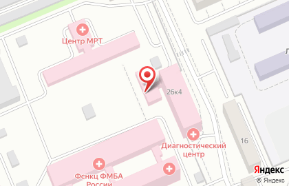 Клинико-диагностическая лаборатория, ФГБУЗ ФМБА России на карте