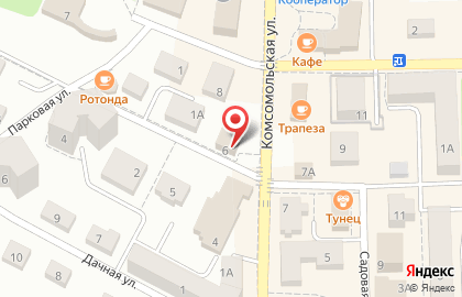 Банкомат СберБанк на Комсомольской улице, 6 в Пионерском на карте