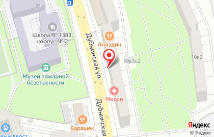 Пиццерия Domino`s Pizza на Верхних Лихоборах на карте