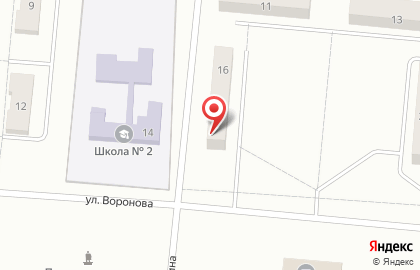 Аптека Оренфарм Плюс на улице Воронова на карте