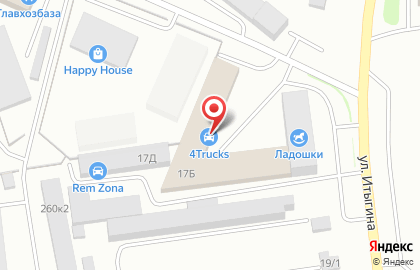 Компания комплексного снабжения предприятий Полином на улице Итыгина на карте