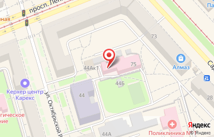 Центр медицинских осмотров на проспекте Ленина на карте