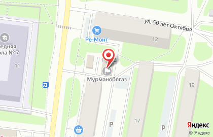 Мурманоблгаз на Юбилейной улице на карте