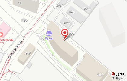 КРОК на Волочаевской улице на карте