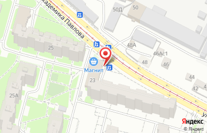 Супермаркет Эдельвейс на улице Академика Павлова на карте