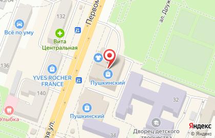 Телекоммуникационный центр Дом.ru на Первомайской улице на карте