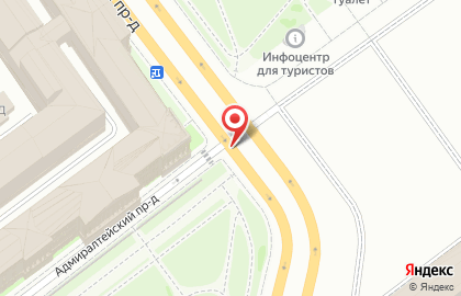 Транспортно-экскурсионная компания КомТур на Дворцовой набережной на карте