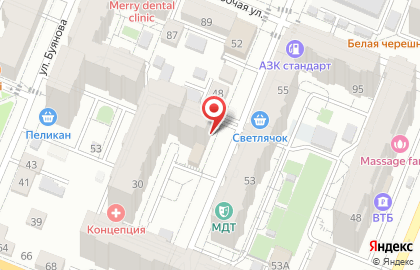 Продуктовый магазин Снедь на Никитинской улице на карте