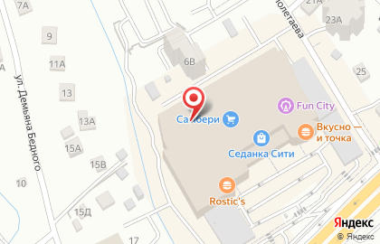 Торгово-развлекательный комплекс Седанка Сити на карте