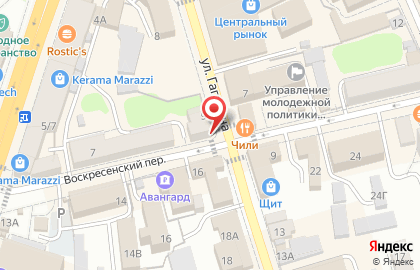 Тенториум в Воскресенском переулке на карте