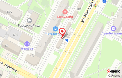 Супермаркет детских товаров 100 совят на улице Максима Горького, 4 к 2 в Бердске на карте