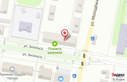 Магазин спортивных товаров Олимп на улице Энгельса на карте