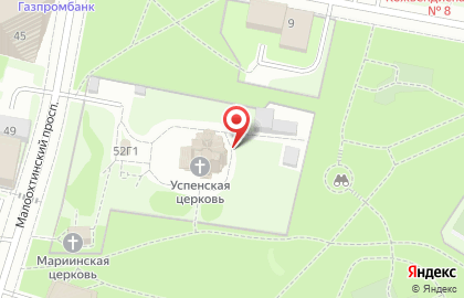 Приход Церкви Успения Пресвятой Богородицы на Малой Охте на карте
