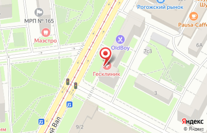 Ногтевая студия Пальчики на улице Рогожский Вал на карте