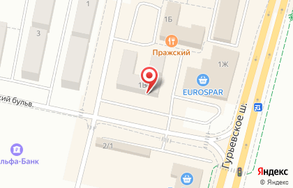 Лапшичная и кофейня BuddaBox в Калининграде на карте