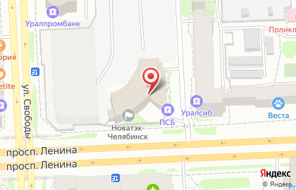 Банк ПСБ на проспекте Ленина на карте