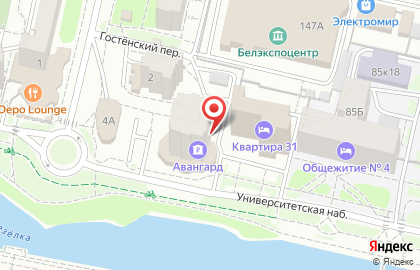 Банкомат АКБ Авангард, филиал в г. Белгороде в Западном округе на карте