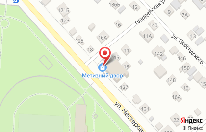 Магазин Метизный двор на улице Нестерова на карте