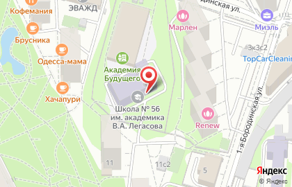 Спортивная секция Школа Мяча на Украинском бульваре на карте