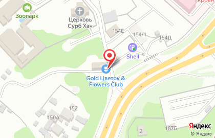 Цветочный салон Gold Цветок & Flowers club на Ново-Садовой улице на карте