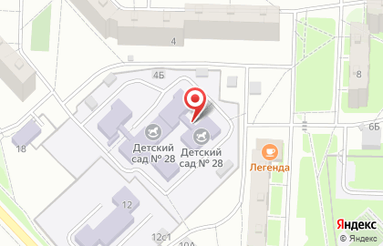Детский сад №28 на улице Володарского на карте
