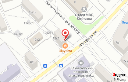 Магазин фастфудной продукции на Нагорной улице на карте