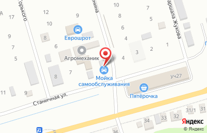 Автомойка самообслуживания на Станичной улице на карте