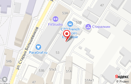 Технический центр «French Service+» на Старых Большевиков на карте
