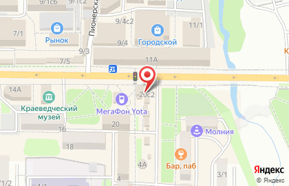 Телекоммуникационный оператор МТС на площади Ленина на карте