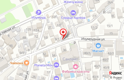 Магазин роллов на карте