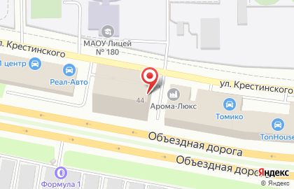 Интернет-провайдер УралНет на улице Крестинского на карте