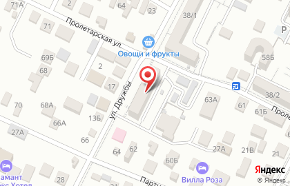 Семейная клиника Invitro на улице Дружбы на карте