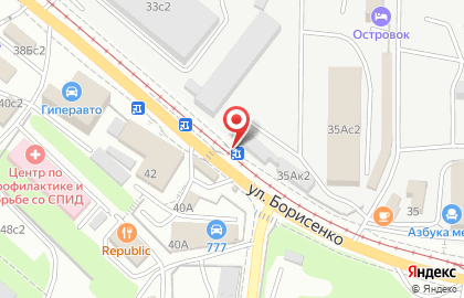 Francesco Donni на улице Борисенко на карте